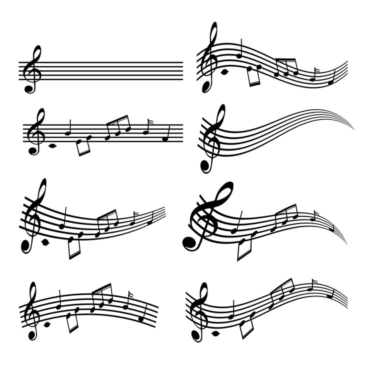 Vecteur la note de musique pour le concept de divertissement ou d'éducation