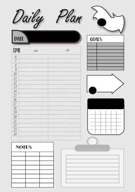 Notes De Calendrier De Planeur Lecture Tracker Livre Lecture Planificateur Illustration Vectorielle