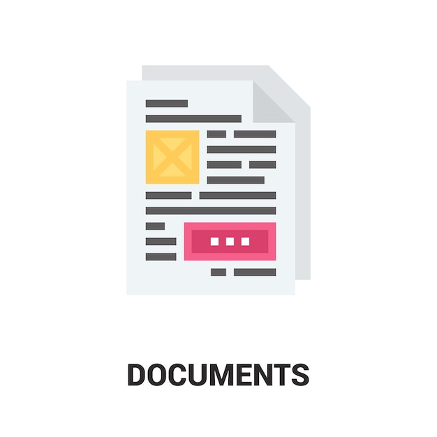 Notion D'icône De Documents