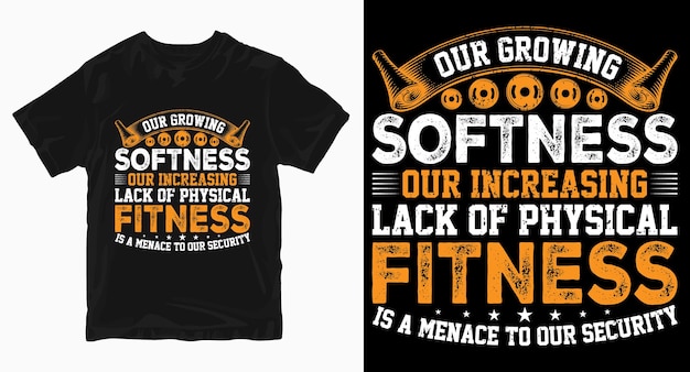 Notre Douceur Croissante Gym Typographie Tshirt Design