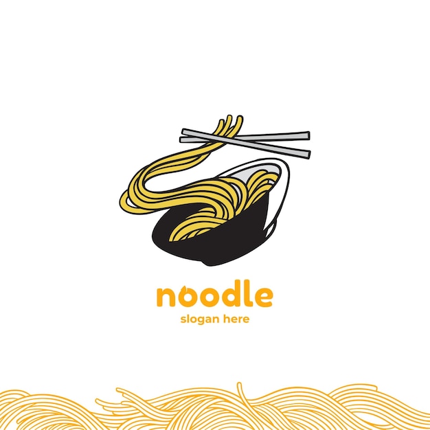 Des Nouilles Chinoises Logonoodles Illustration