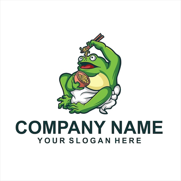 Nourriture, Grenouille, Animaux, Logo, Vecteur