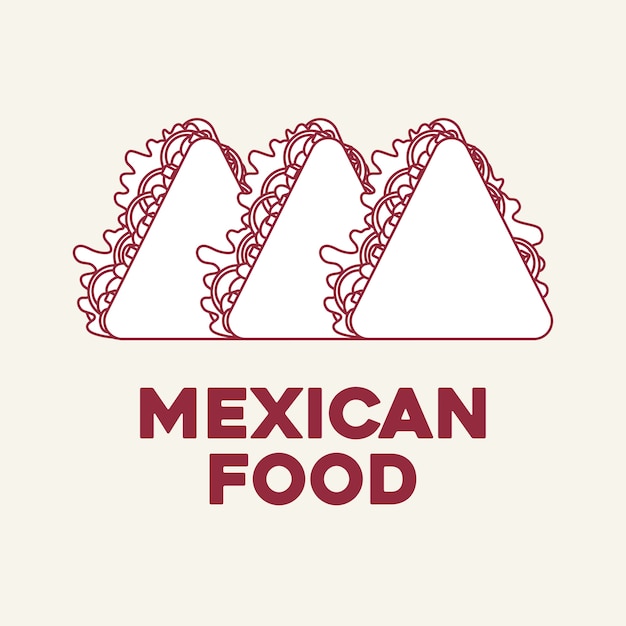 Nourriture Mexicaine Avec Icône De Quesadilla Sur Fond Blanc, Design Coloré. Illustration Vectorielle