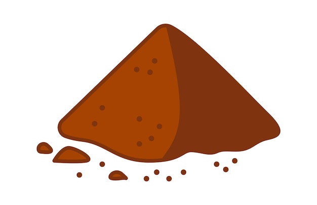 Nourriture En Poudre De Cacao Illustration Vectorielle