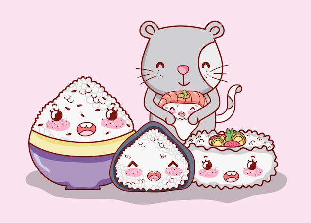 Nourriture Pour Chat Et Japon Kawaii