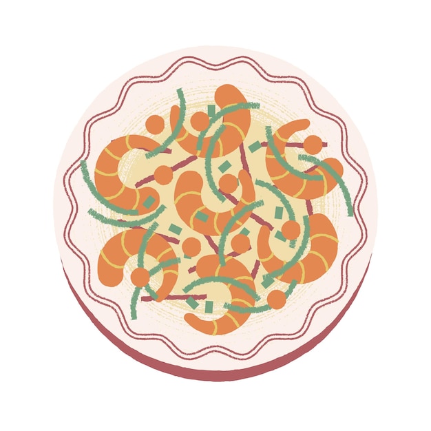 Vecteur nourriture, repas, illustration, clipart, graphique, nourriture chinoise