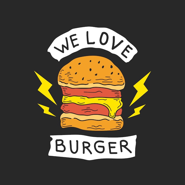 Nous Aimons Burger Background