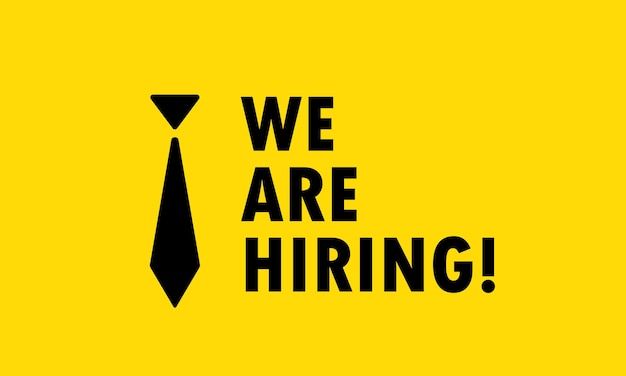 Nous recrutons annonce. Poste à pourvoir recrutement. Concept d'entreprise. Vecteur sur fond isolé. EPS 10.