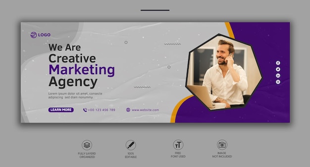Nous sommes une agence de marketing créatif et Facebook Banner Design