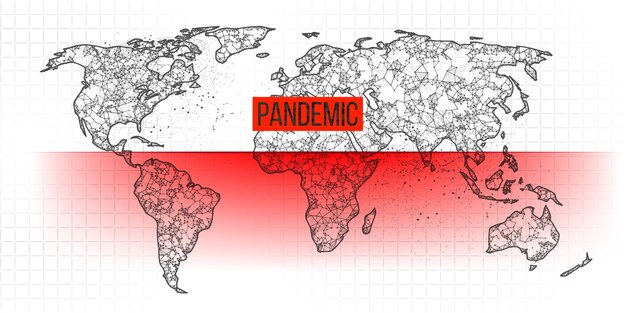 Nouveau Coronavirus, épidémie Propagée Par Pays Sur Fond Bleu. Monde.