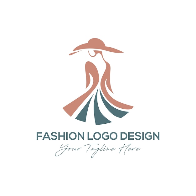 Vecteur nouveau design de logo de mode