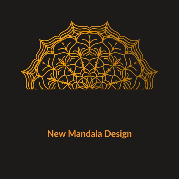 Vecteur un nouveau design de mandala