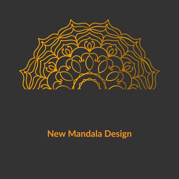 Vecteur nouveau design de mandala