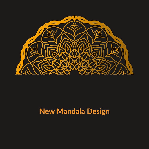 Vecteur un nouveau design de mandala