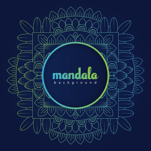 Vecteur nouveau fond de mandala