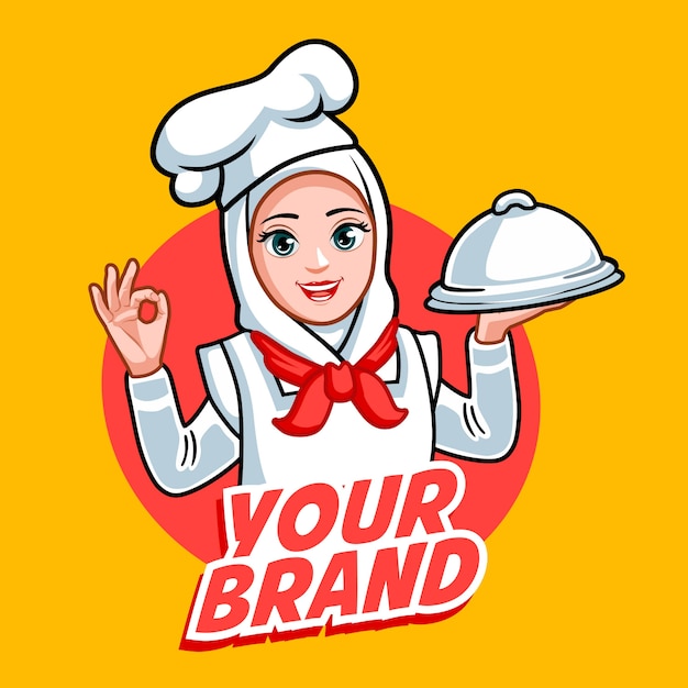 Nouveau Hijab Chef Woman Beautiful Chef