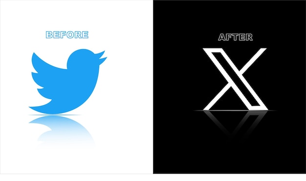 Vecteur le nouveau logo twitter x antalya (turquie) est sorti le 24 juillet 2023.