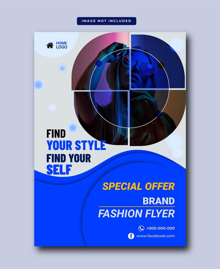 Vecteur nouveau modèle de flyer moderne et mode