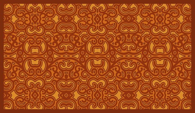 Vecteur nouveau motif batik indonésie au style moderne