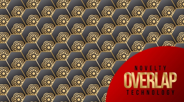 Nouveauté Overlap Technology Pattern Background