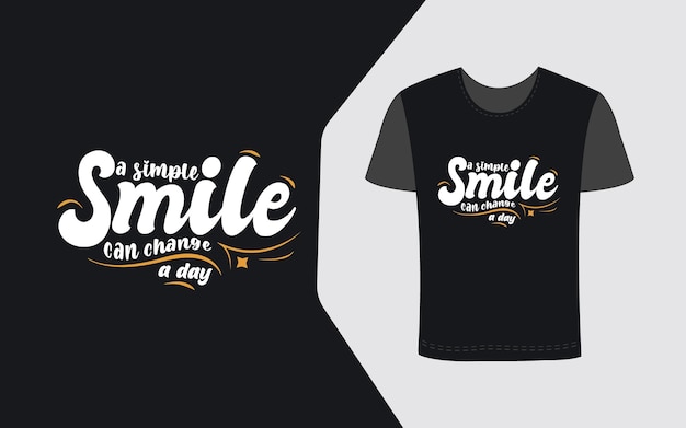 Nouveaux T-shirts De Typographie à La Mode De La Journée Mondiale Du Sourire Conçus Pour La Célébration.