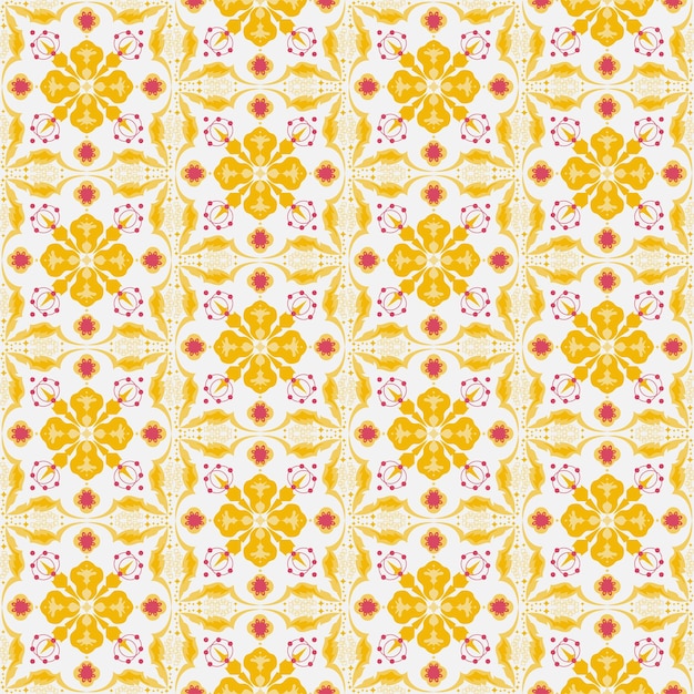 Nouvel An Floral Seamless Pattern Fond Jardin Nature Damassé Ornement Autochtone Art