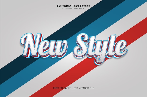 Nouvel effet de texte modifiable dans un style tendance moderne