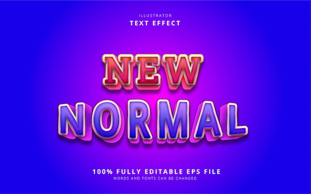 Nouvel Effet De Texte Normal