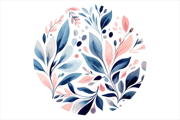 Nouvelles Aquarelles Florales Créatives Pour La Conception Graphique