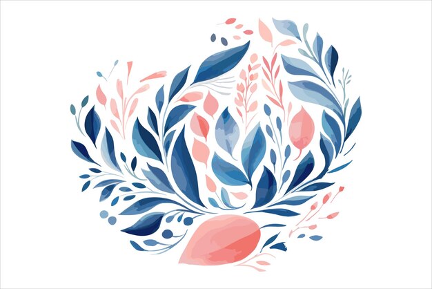 Nouvelles Aquarelles Florales Créatives Pour La Conception Graphique