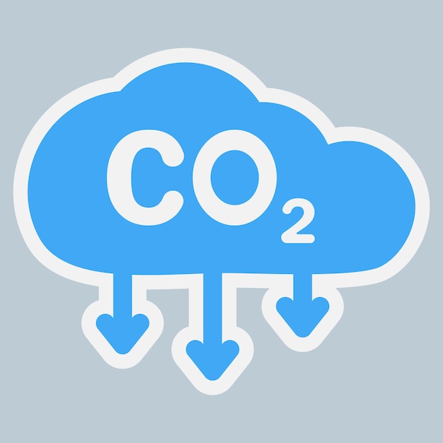 Nuage De Gaz Co2. Icône De Co2. Symbole De Formule De Dioxyde De Carbone, Concept De Pollution Par Le Smog, Concept D'environnement. Vecteur