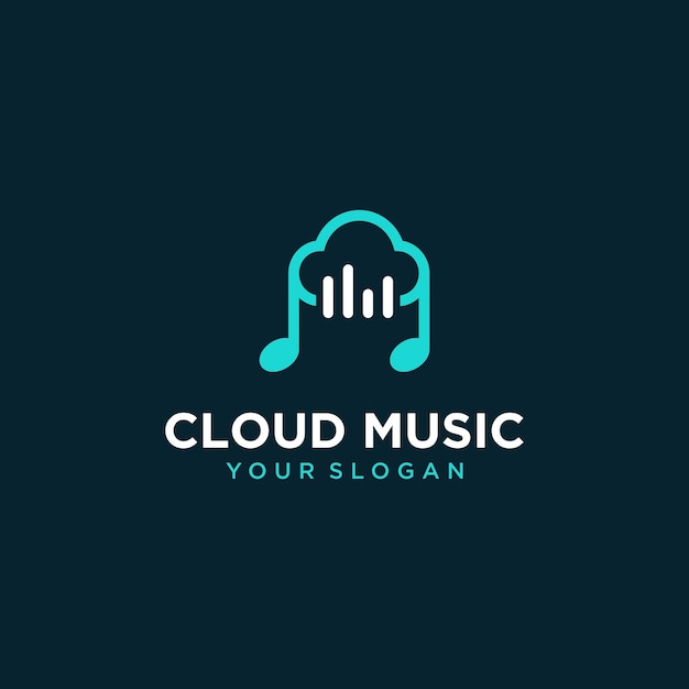 Nuage De Vecteur Avec Création De Logo De Musique