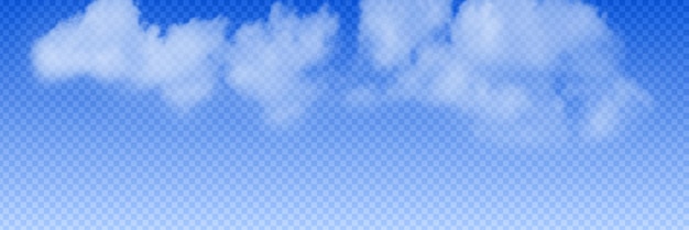 Nuage vectoriel sur fond transparent