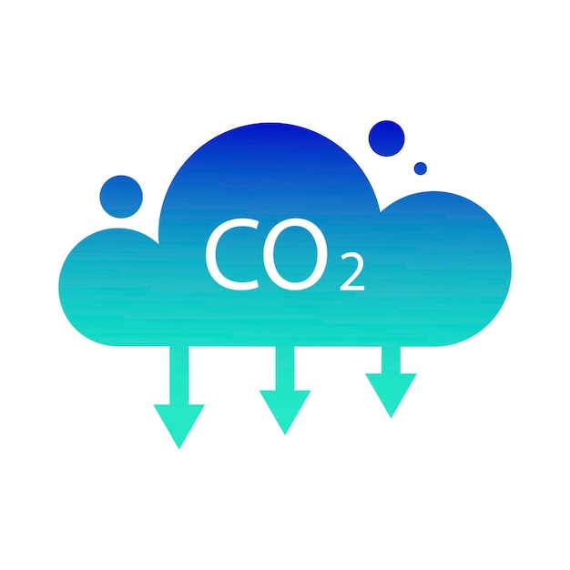 Vecteur nuages de co2 excellent design à toutes fins réduire les émissions de co2 carbone neutre illustration vectorielle image de stock