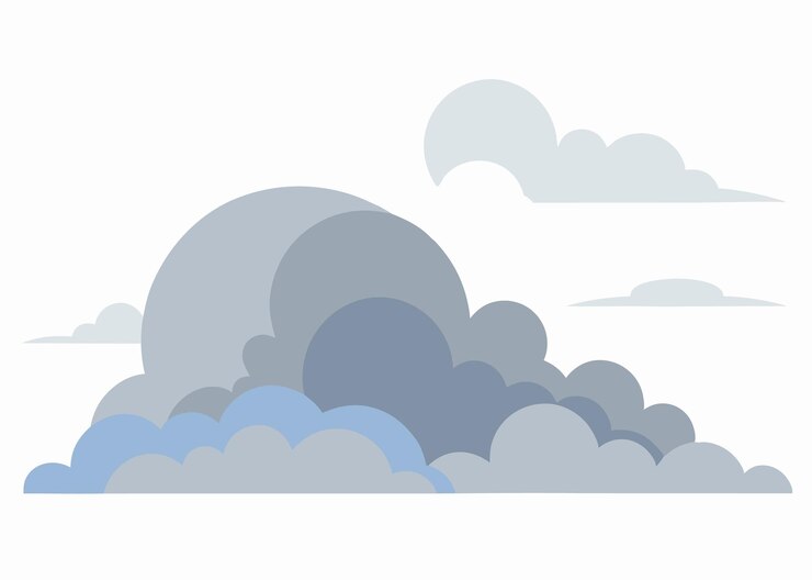 Vecteur des nuages dans le ciel