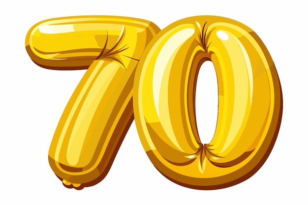 un numéro jaune 7 avec le numéro 7 dessus