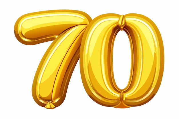 un numéro jaune 7 avec le numéro 7 dessus