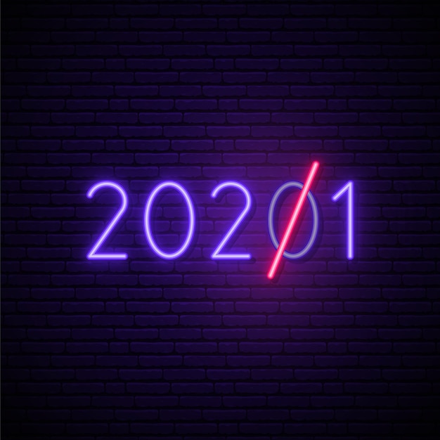 Numéro Néon Lumineux 2021.