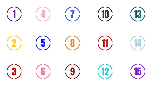 Numérotez les puces de un à quinze