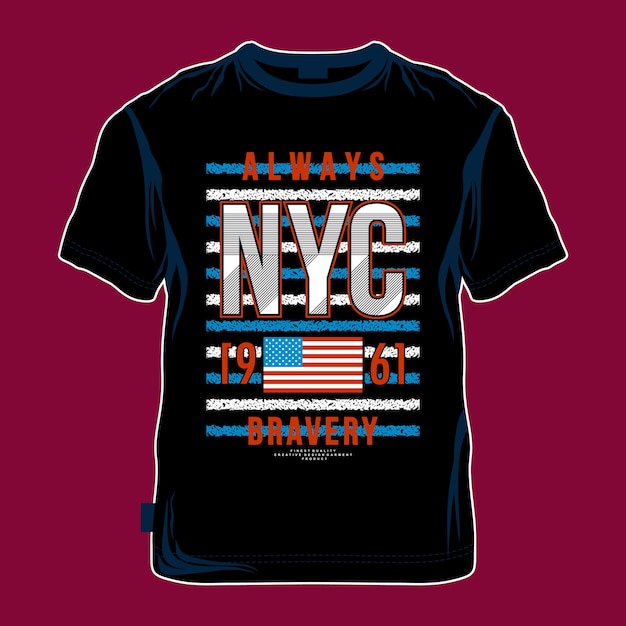 Vecteur nyc graphique de conception de t-shirt cool