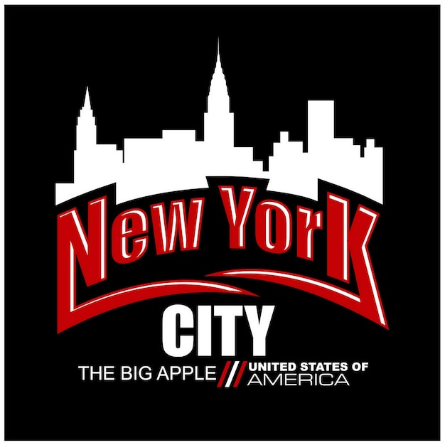 Nyc New York City Conception De Typographie Vintage Dans Les Vêtements De T-shirt D'illustration Vectorielle Et D'autres Utilisations