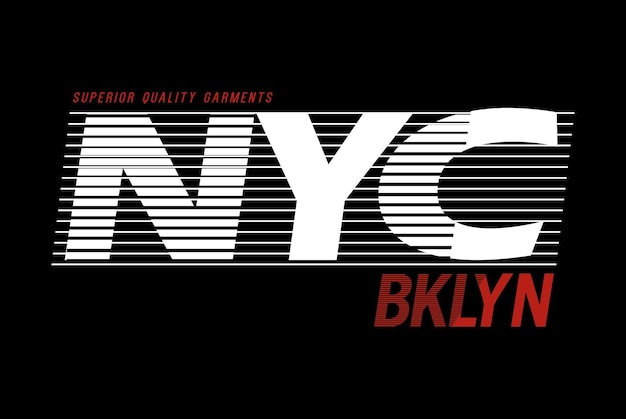 NYC New York City design typographie vecteur design texte illustration affiche bannière flyer carte postale signe t shirt graphique impression etc.