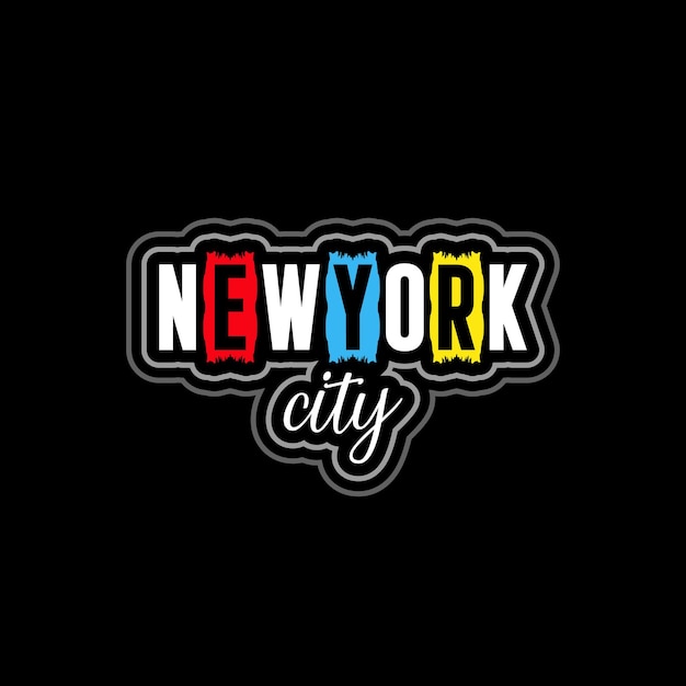 Nyc New York City Typographie T-shirt Citations Et Conception De Vêtements