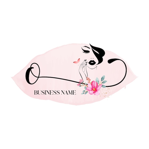 Vecteur o lettre initiale beauté logo floral