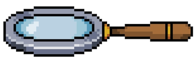 Objet De Jeu De Bits De Loupe Pixel Art