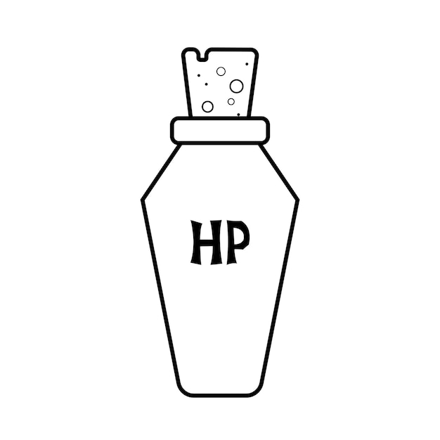 Vecteur objet de jeu hp boost potion