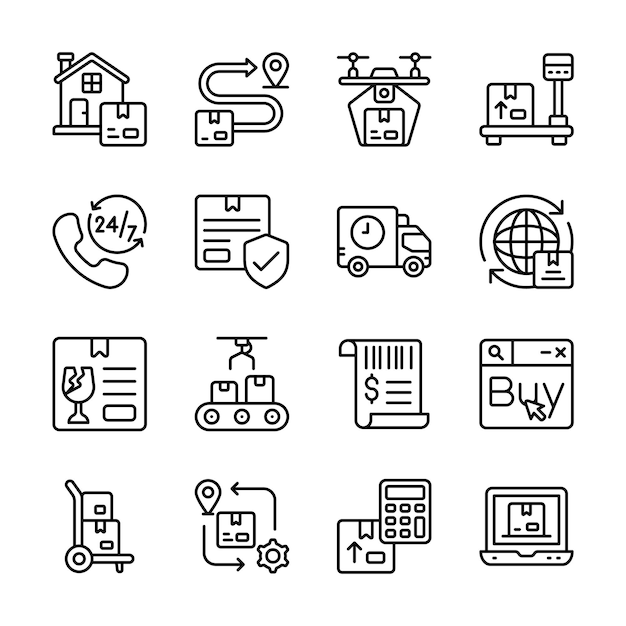 Obtenez cette incroyable collection de services de commerce électronique et de livraison