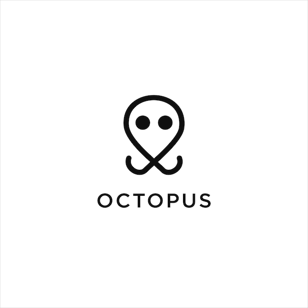 Octopus Logo Icône Modèle De Conception Illustration Vectorielle