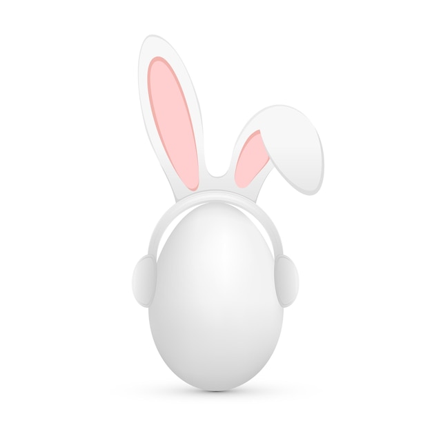 Oeuf de Pâques et oreilles de lapin