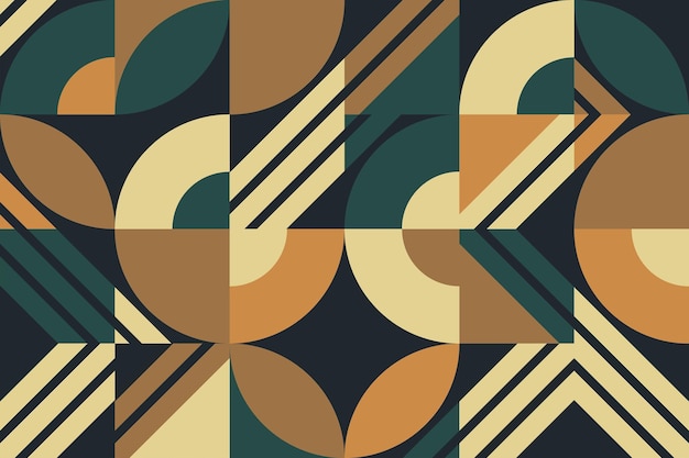 Des œuvres d'art modernes avec un mélange de formes arrondies et de rectangles aux couleurs vives